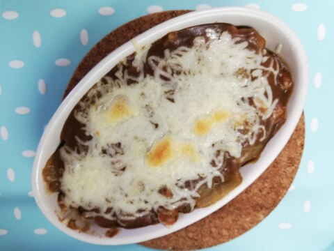 残ったカレーで！オートミールカレードリア風